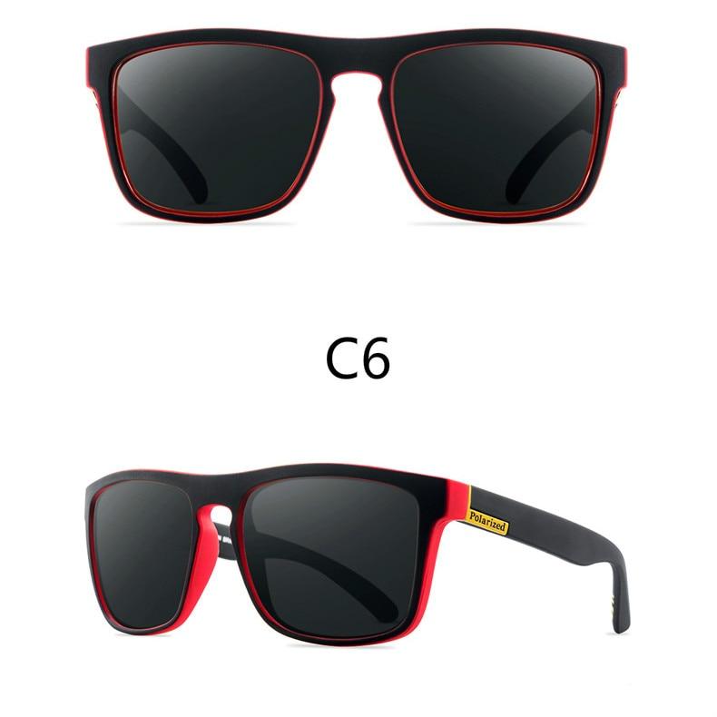 Men Polarized Sunglasses Vintage Anti-UV Driving Driver Black  Eyewear Rectangle Shades Men Oculos masculino