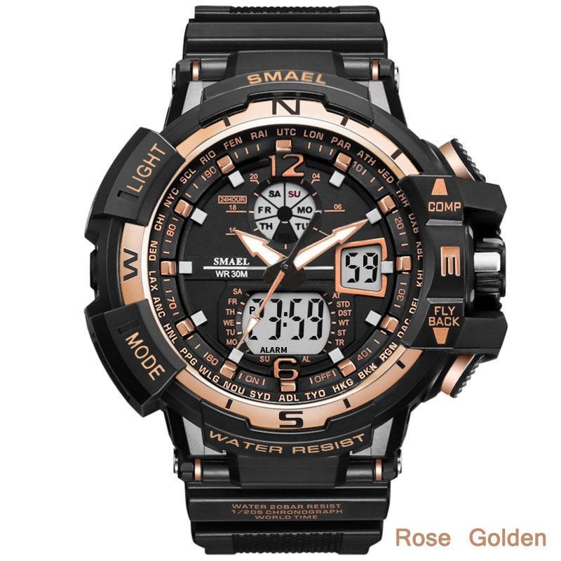 Modern Sport Watch For Men and Woman With LED Digital Quartz Display Men's Top Brand Luxury Digital-watch Relogio Masculino In Army Military Popular Design Waterproof 50M