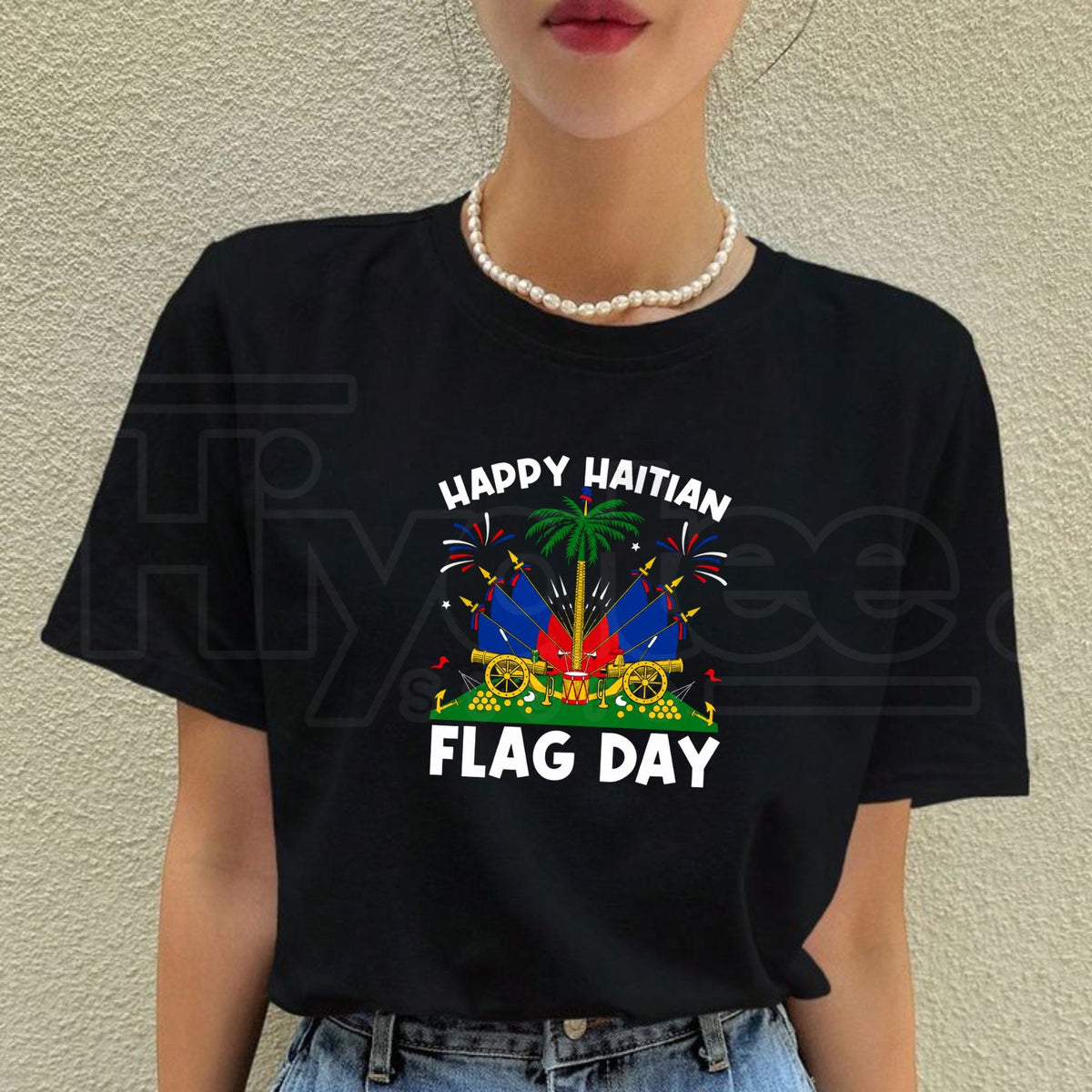 "Haitian Flag Day" Heritage – Unisex Premium Cotton Pride Graphic Top