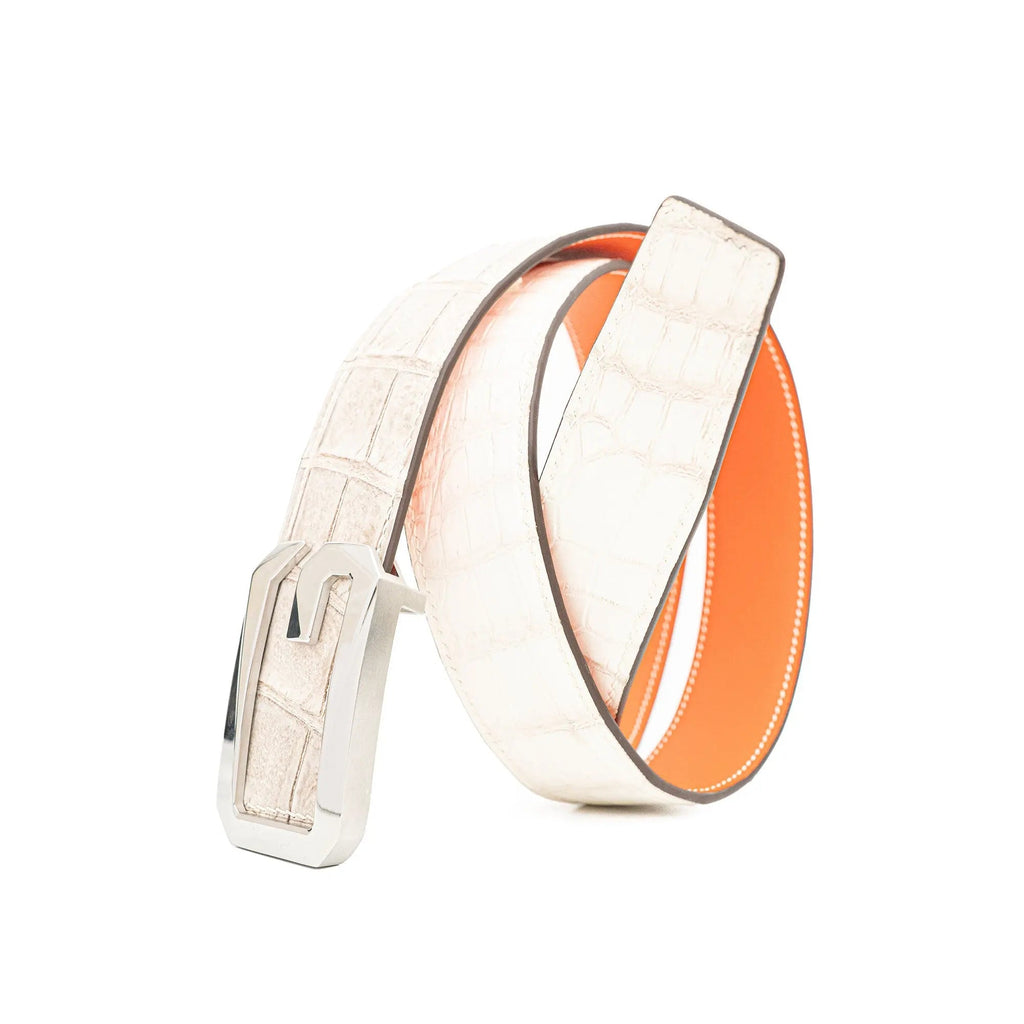 Handcrafted Alligator Leather Belts DVG09