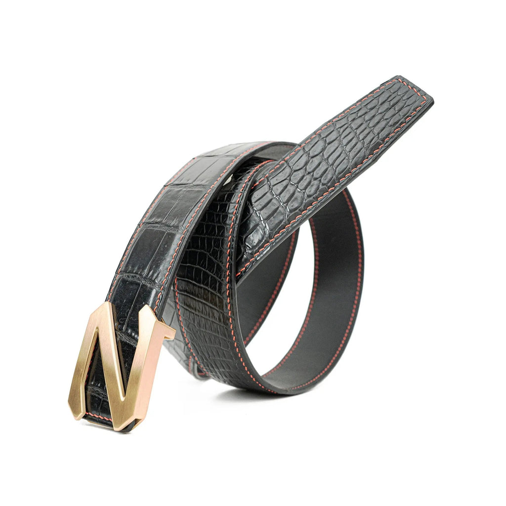 Handcrafted Alligator Leather Belts DVG199