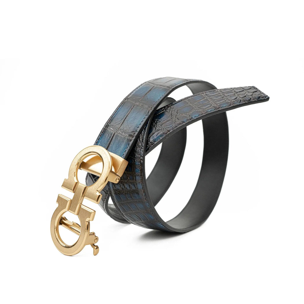 Handcrafted Alligator Leather Belts DVG266