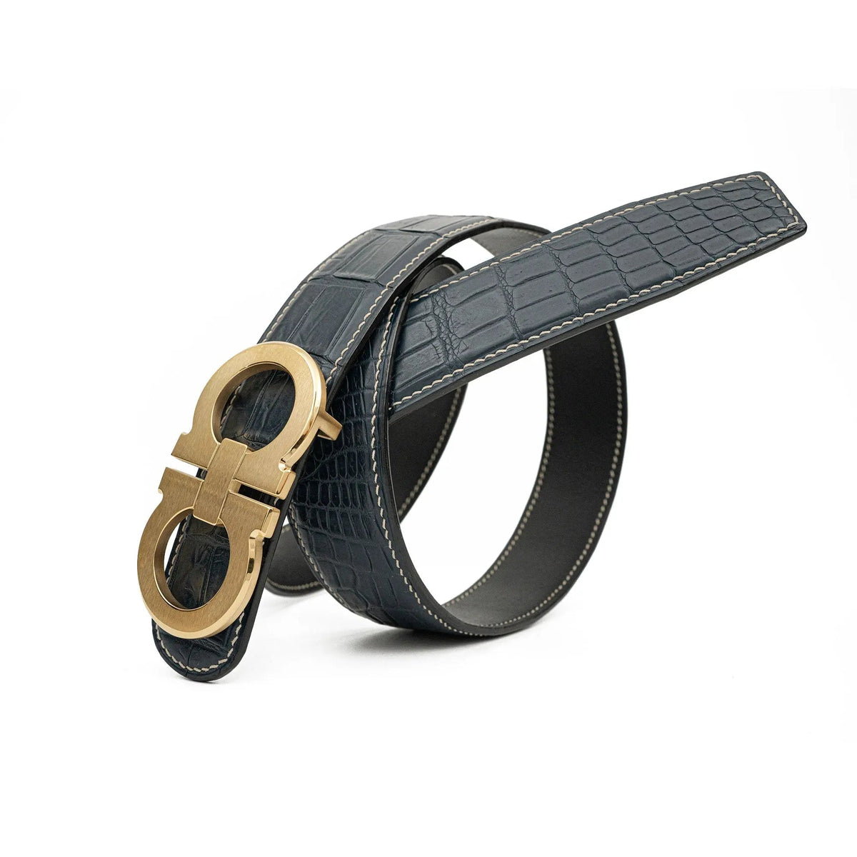 Handcrafted Alligator Leather Belts DVG345