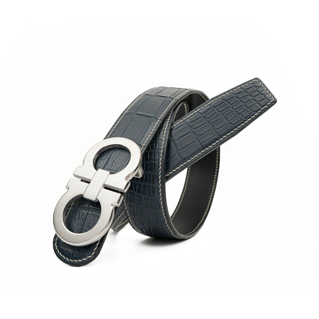 Handcrafted Alligator Leather Belts DVG345