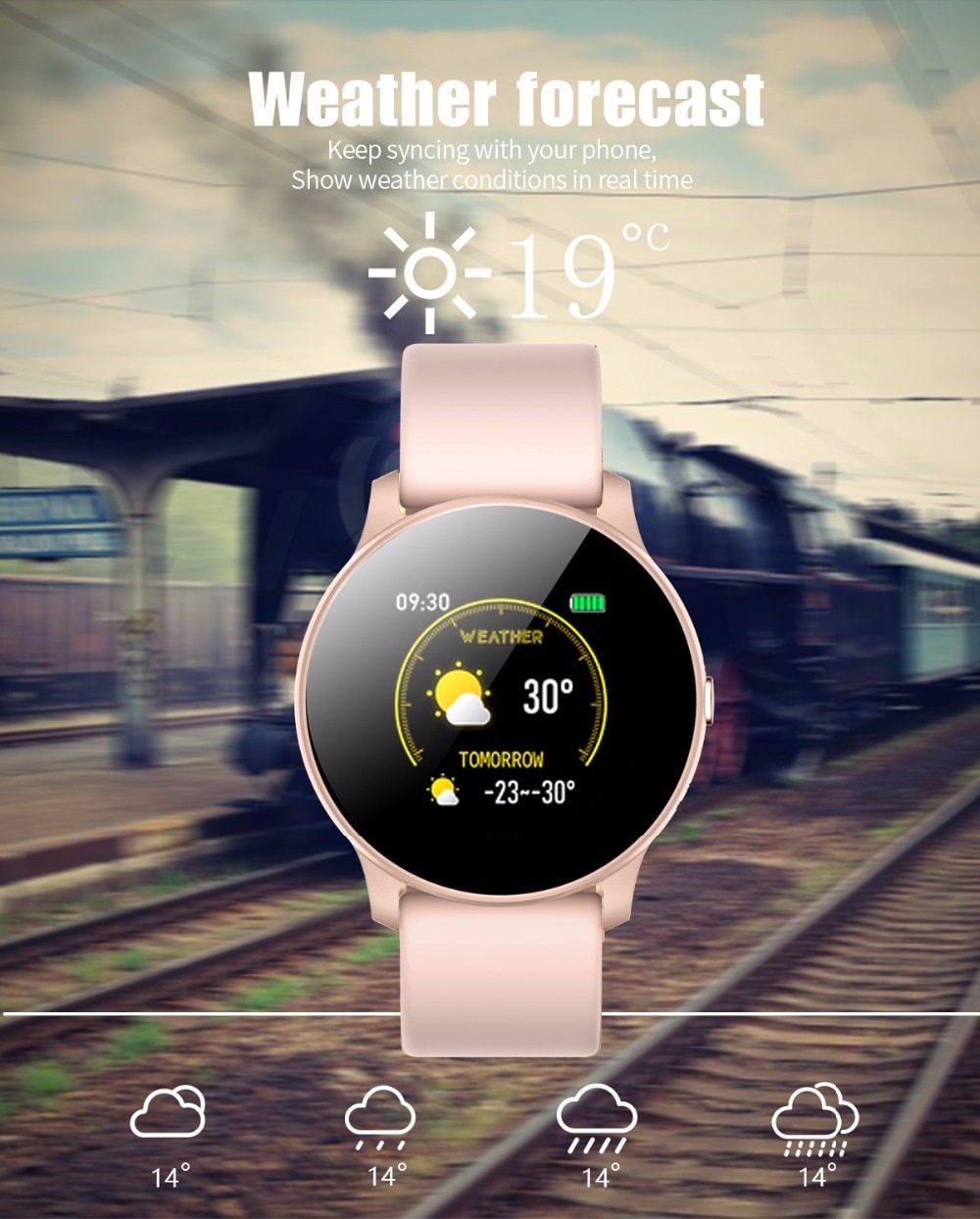 New Waterproof Smart Watch For Women With Heart Rate Monitoring Health Smart Watch Options and Pedometer Fitness Tracker Smart Bracelet For Sport and Fitness