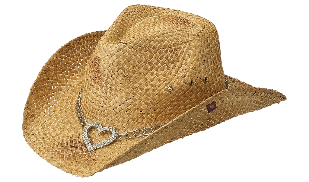 Peter Grimm Heart Attack - Straw Cowboy Hat
