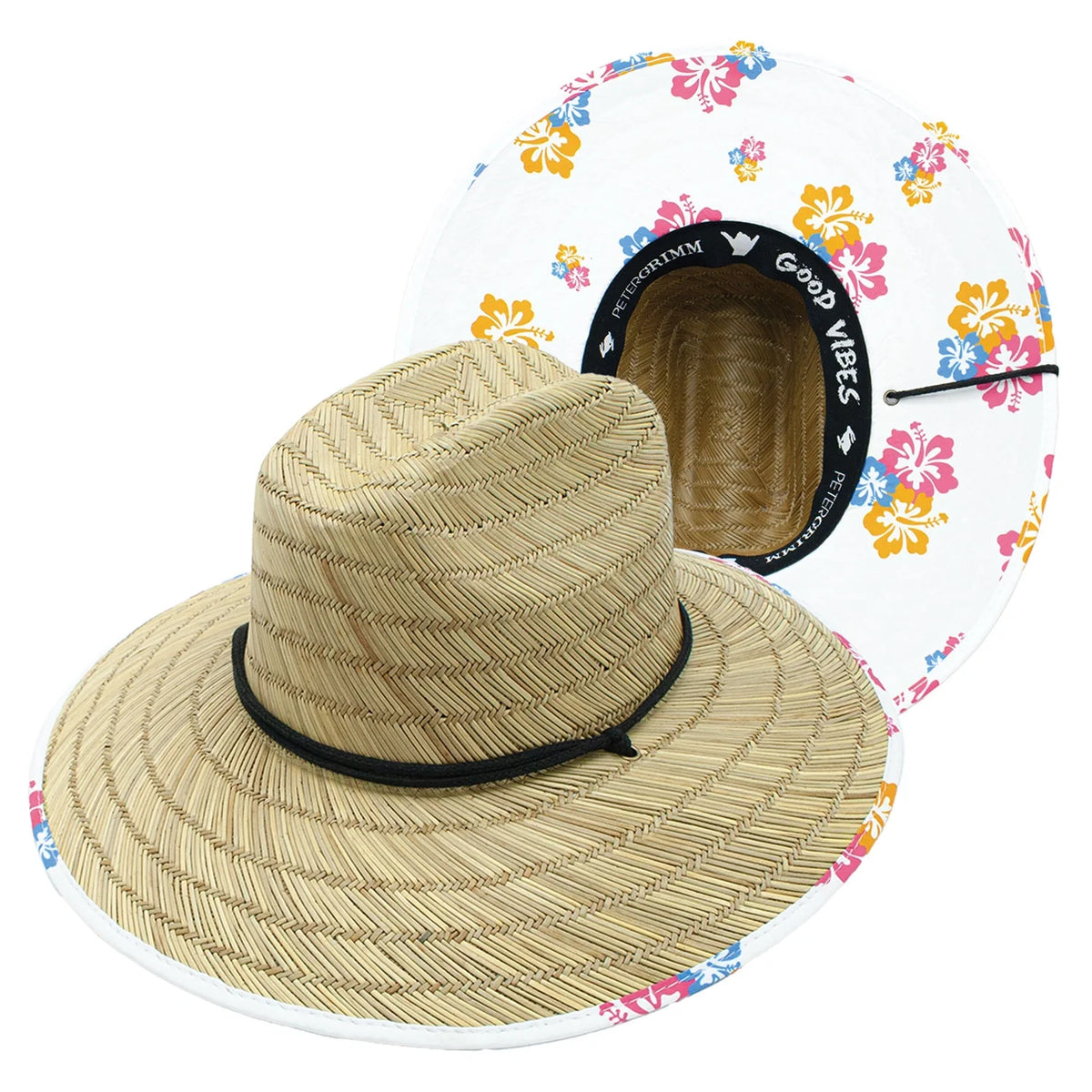 Peter Grimm Hibiscus - Straw Lifeguard Hat