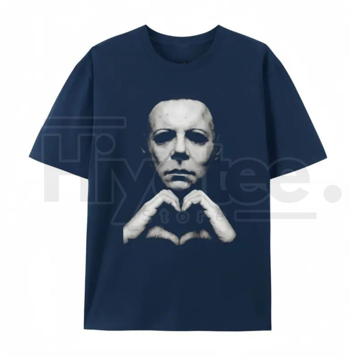 "Horror Hand Heart" – Michael Oversized Letter Print Graphic Top