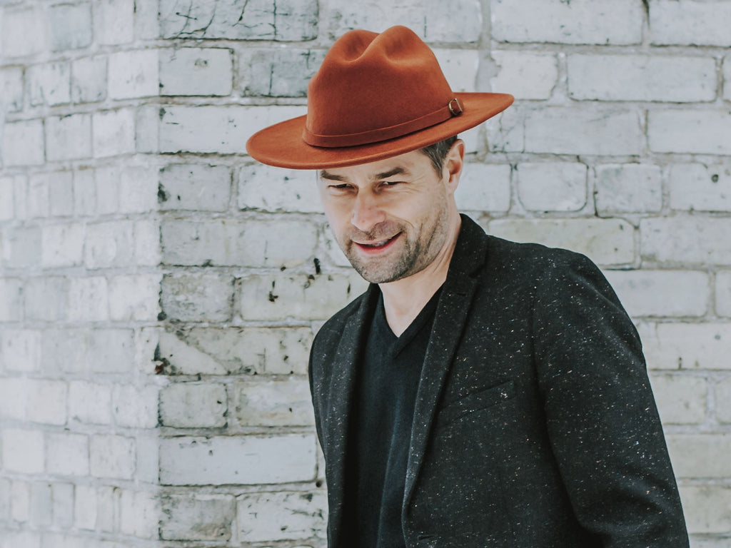 Wool Felt Fedora Hat Classic Houston