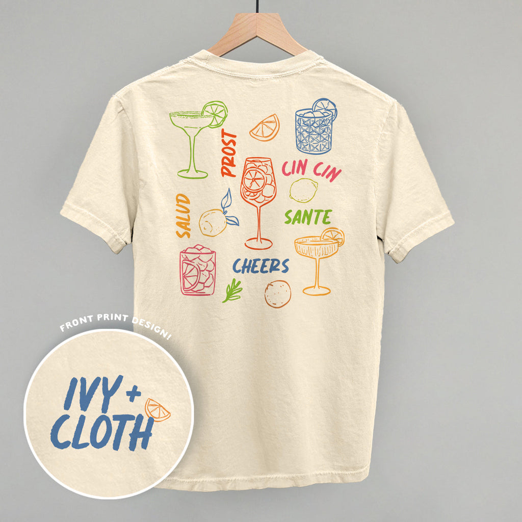 Cheers Cocktail Doodles (Back Print)