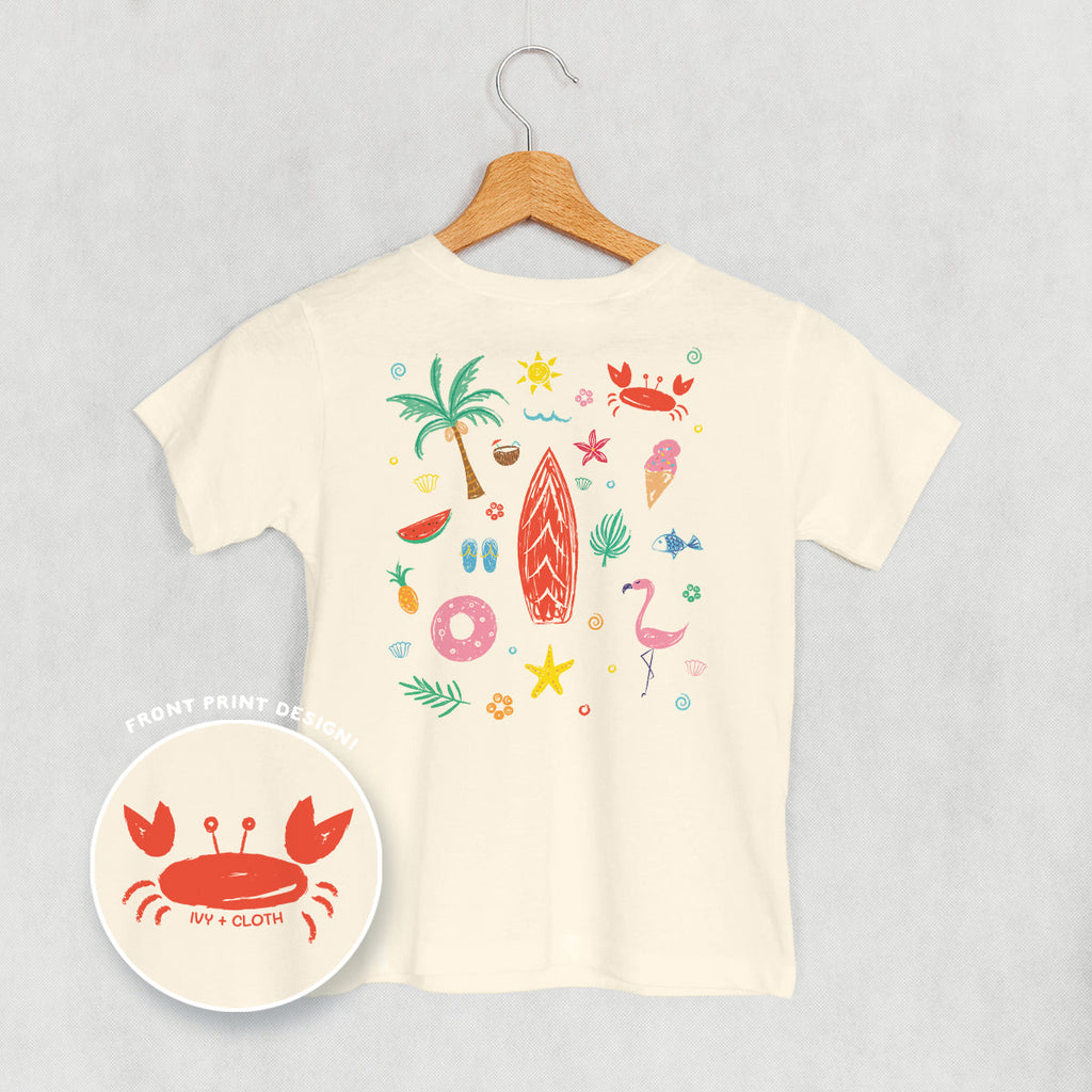 Beach Doodles (Kids Back Print)