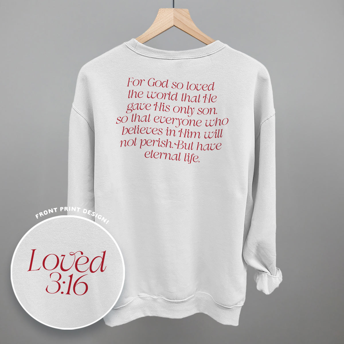 Loved 3:16 Verse (Back Print)