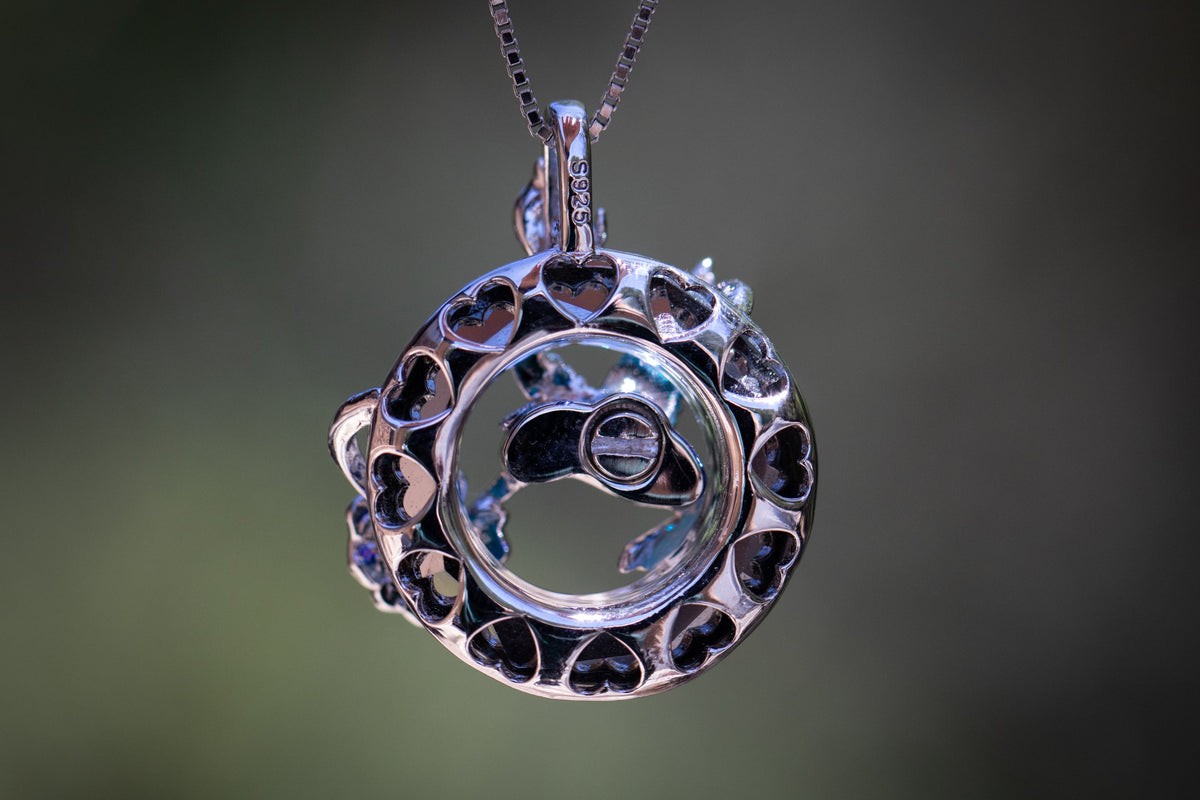Crystal Hummingbird Circle Keepsake Urn