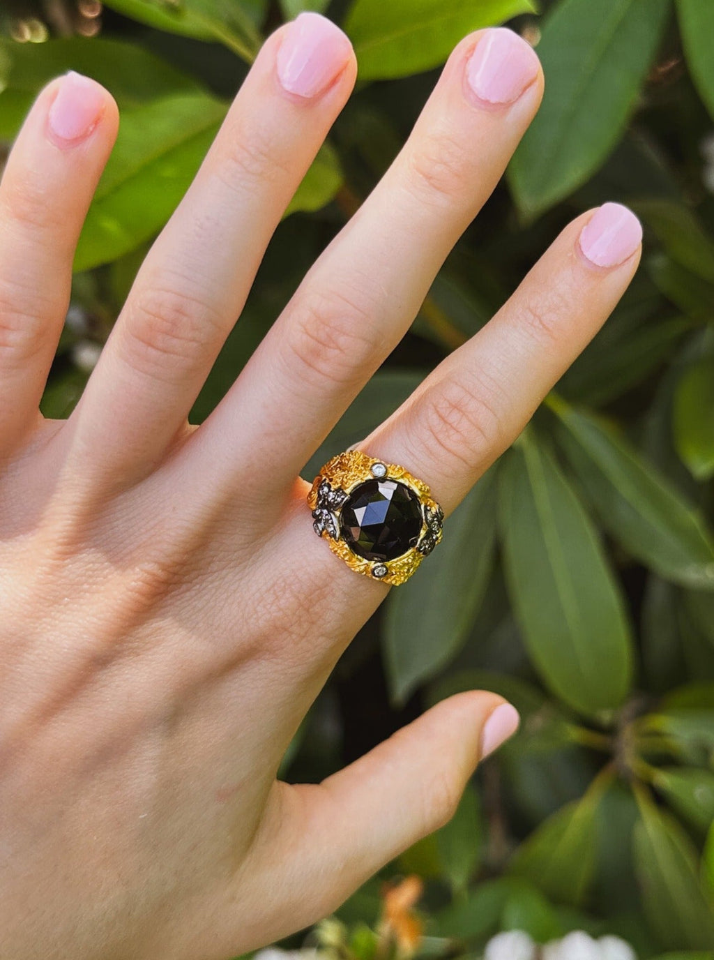Noor Black Onyx Ring