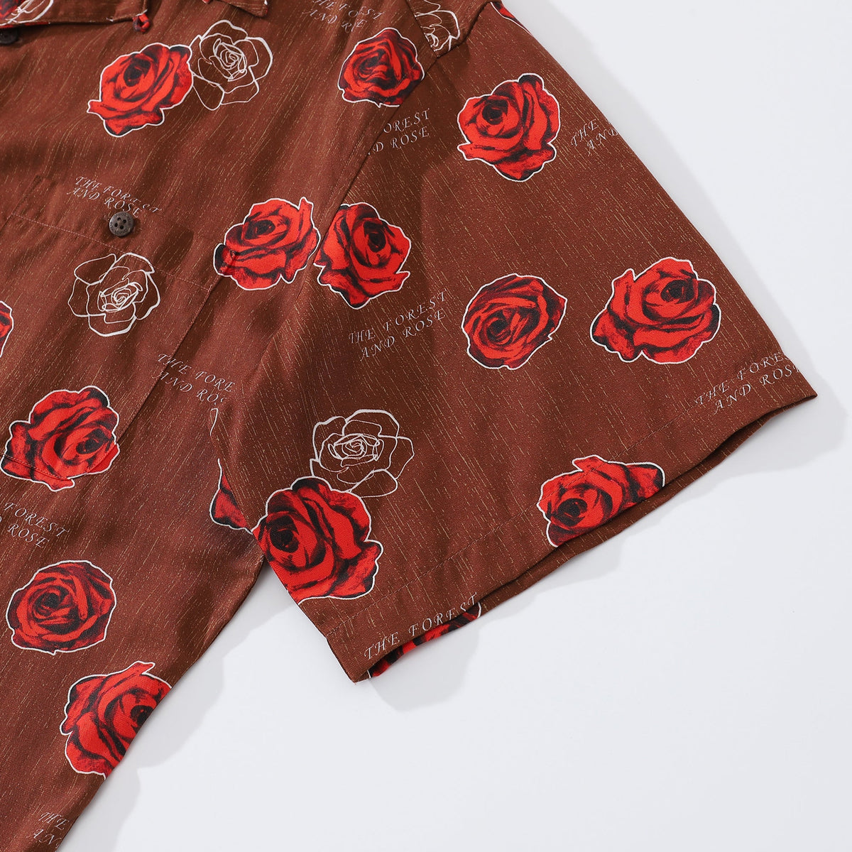 Valentine's Day Hawaiian Shirts For Men Gorgeous Rose Print Shirt Short Sleeve By Sylvia