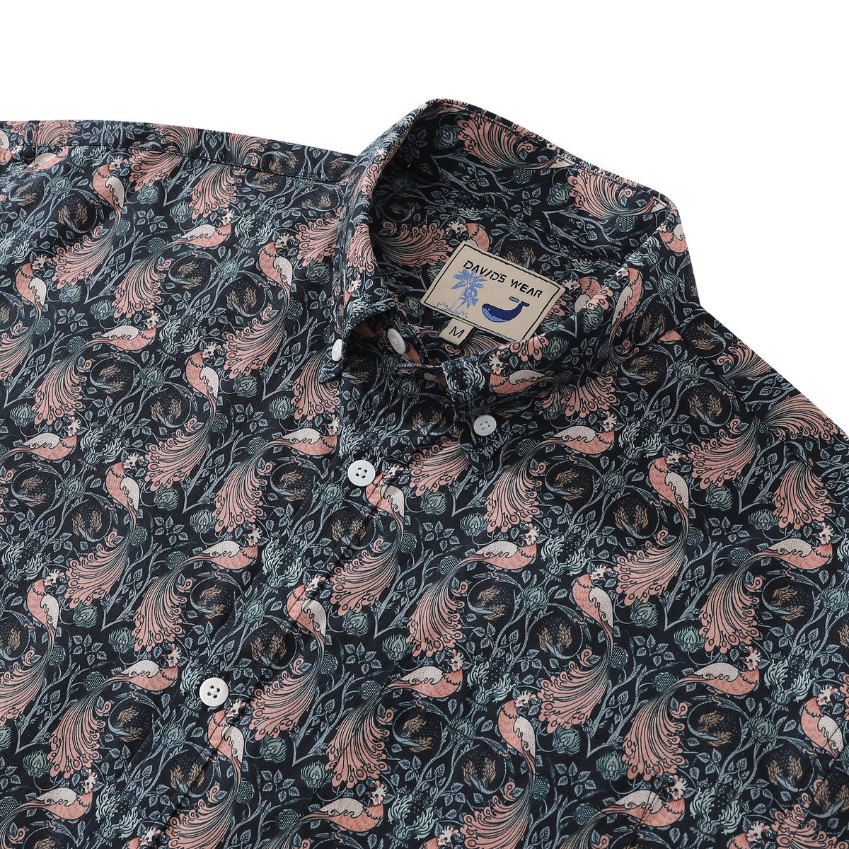Hawaiian Shirts For Men Birds Designer Button-down Shirt By Amy