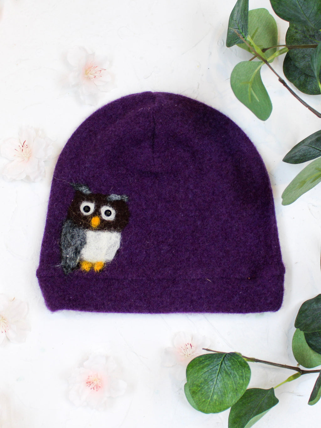 Owl Cashmere Hat - Toddler