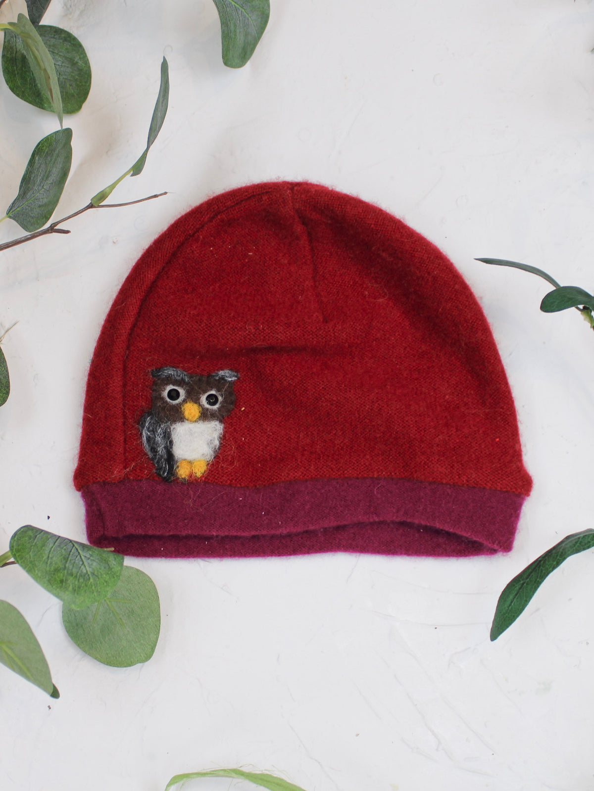 Owl Cashmere Hat - Toddler
