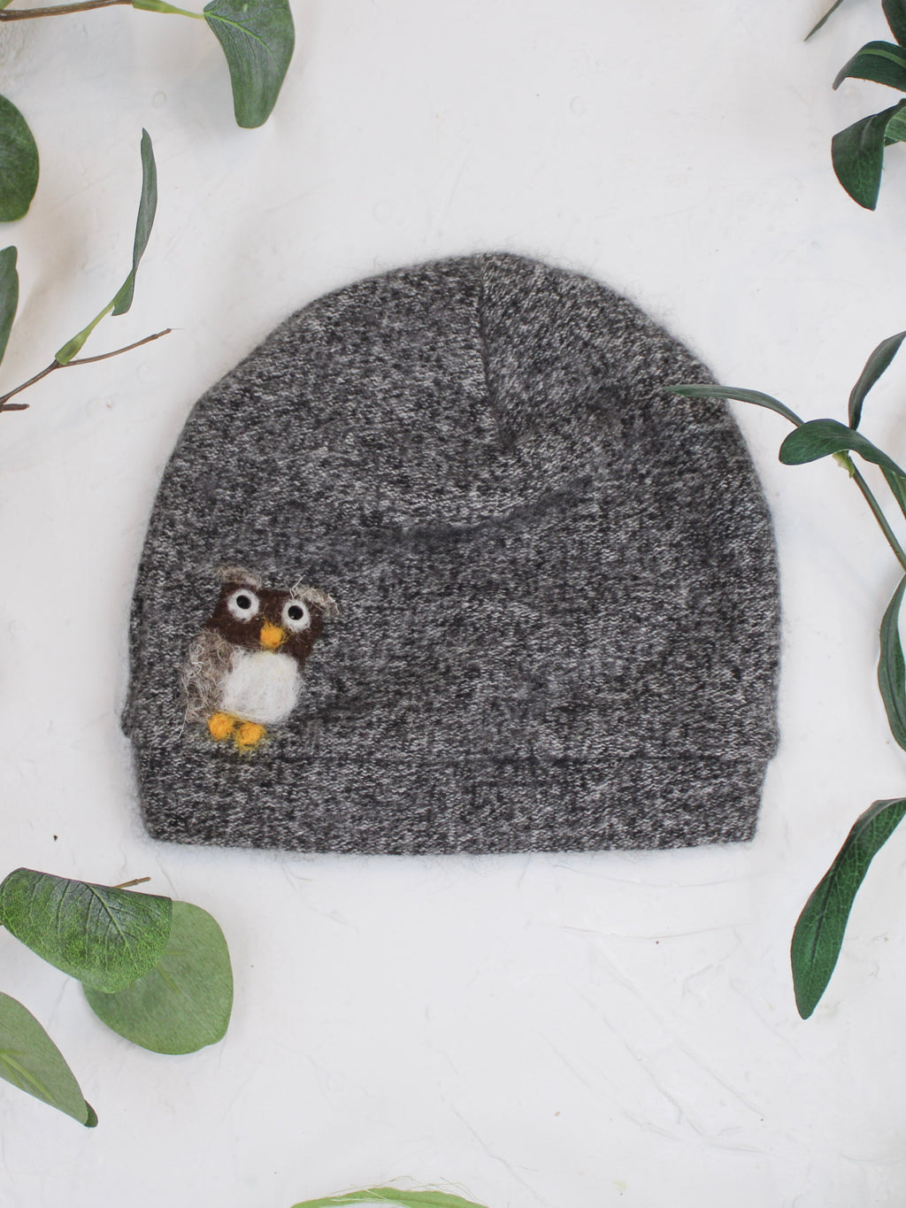 Owl Cashmere Hat - Toddler