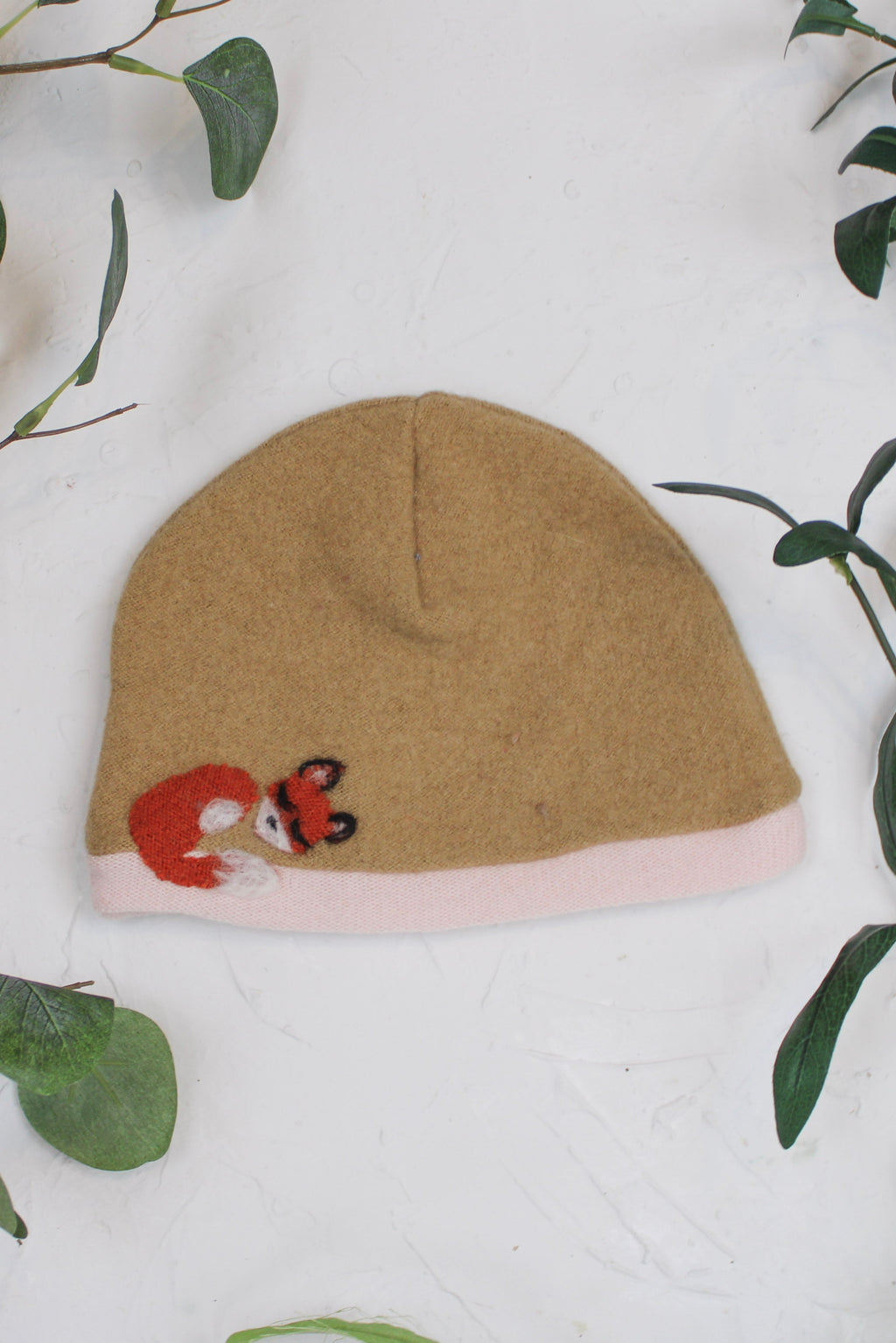 Sleeping Fox Cashmere Hat - Toddler