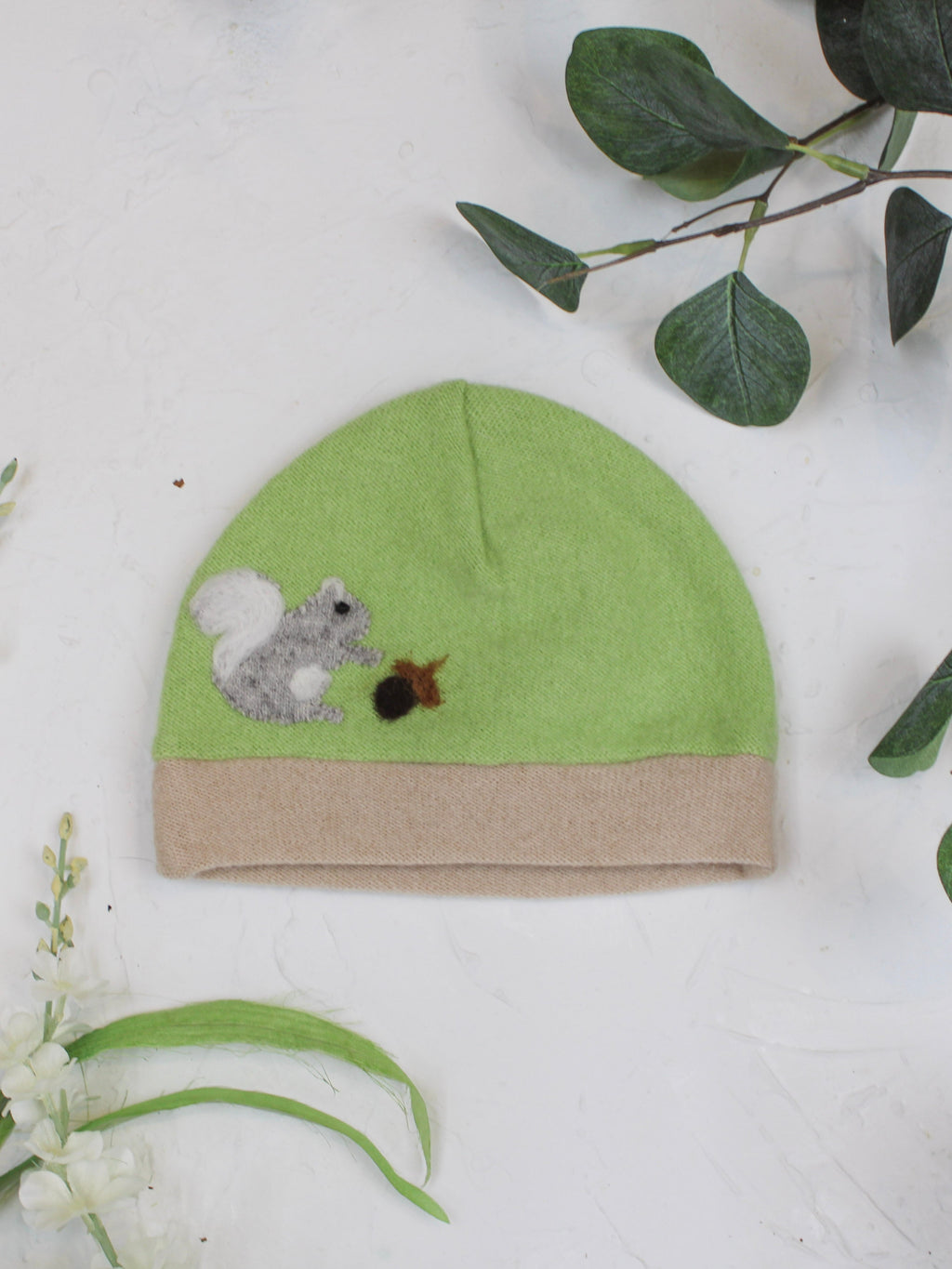 Squirrel Cashmere Hat - Baby