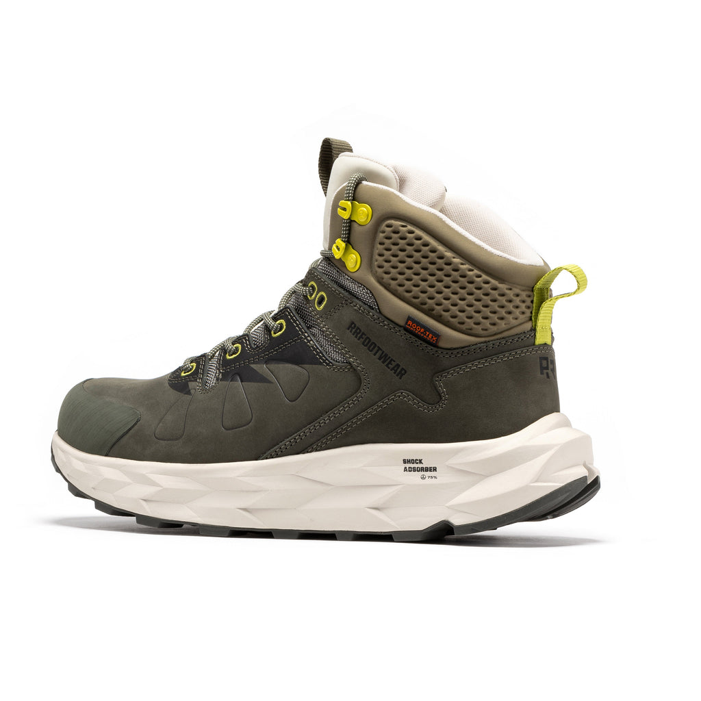 ROCKROOSTER Farmington Green 6 Inch Waterproof Hiking Boots with VIBRAM® Outsole  OC21033