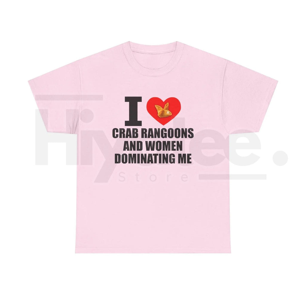 "I Heart Crab Rangoons" – Funny Ironic Meme Streetwear Graphic Top
