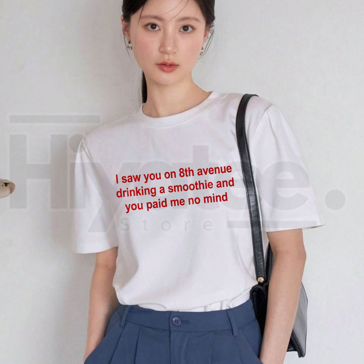 I Saw You on 8th Avenue Drinking a Smoothie T-Shirt – Niche NYC Missed Connection Tee