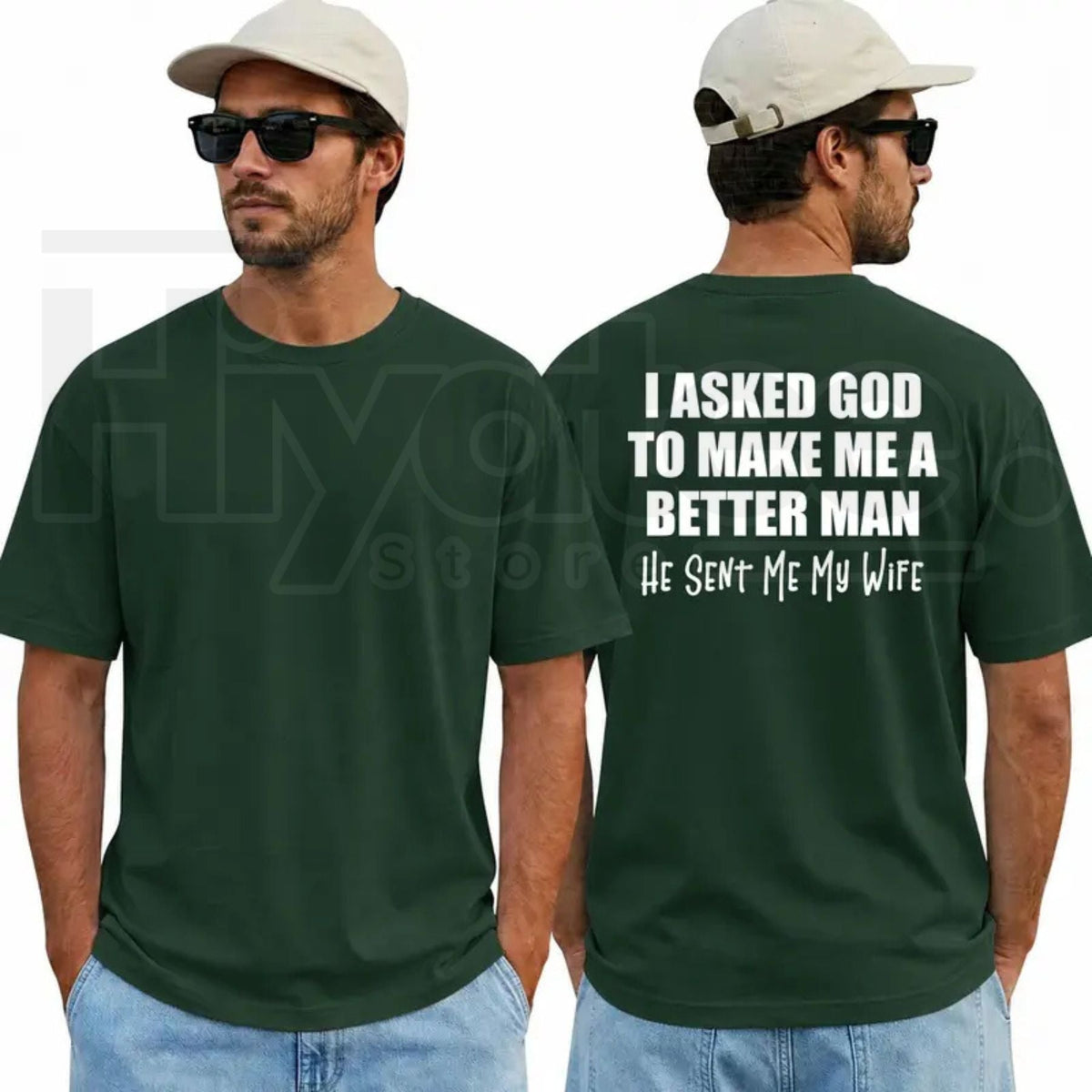 Inspirational Faith Christian Graphic Tee – Short Sleeve Printed Shirt, Meaningful Daily Casual Cotton Menswear Gift for Husband