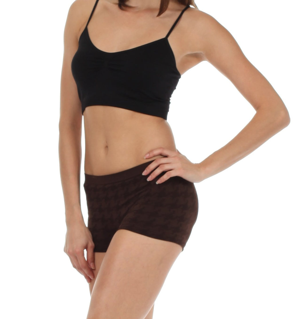 Sakkas Women's Seamless Stretch Boy Short Panties (6 Pack)