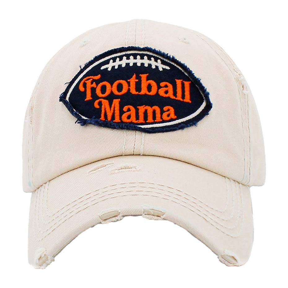 Football Mama Vintage Baseball Cap