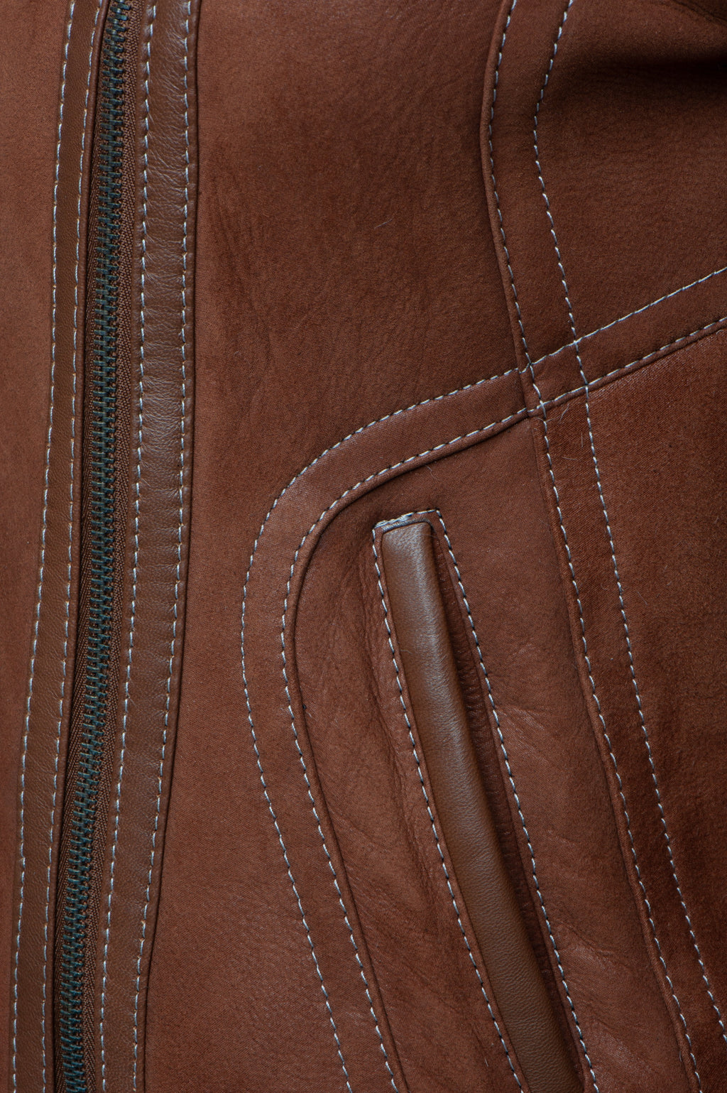Reynas Tan Sheepskin Shearling B-3 Bomber Style Jacket