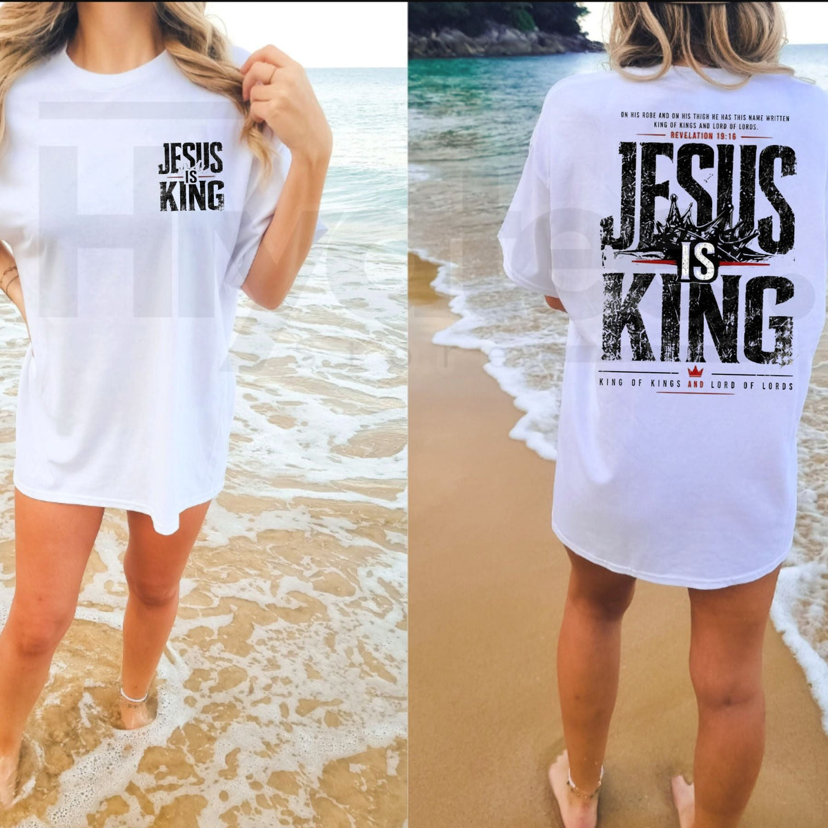 Jesus Is King T-Shirt – Classic Christian Faith Praise & Worship Graphic Tee