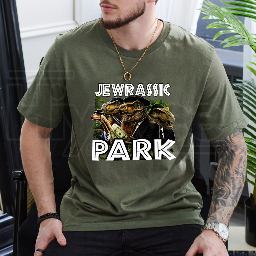 Jewrassic Park Funny Graphic T-Shirt