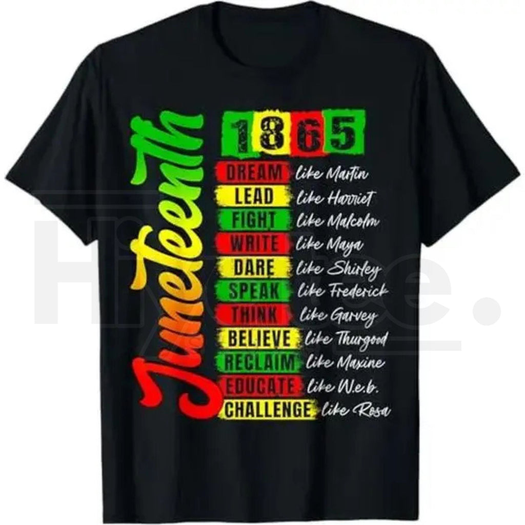 Juneteenth 1865 Black History T-Shirt – Civil Rights Leaders Freedom Pride Graphic Tee