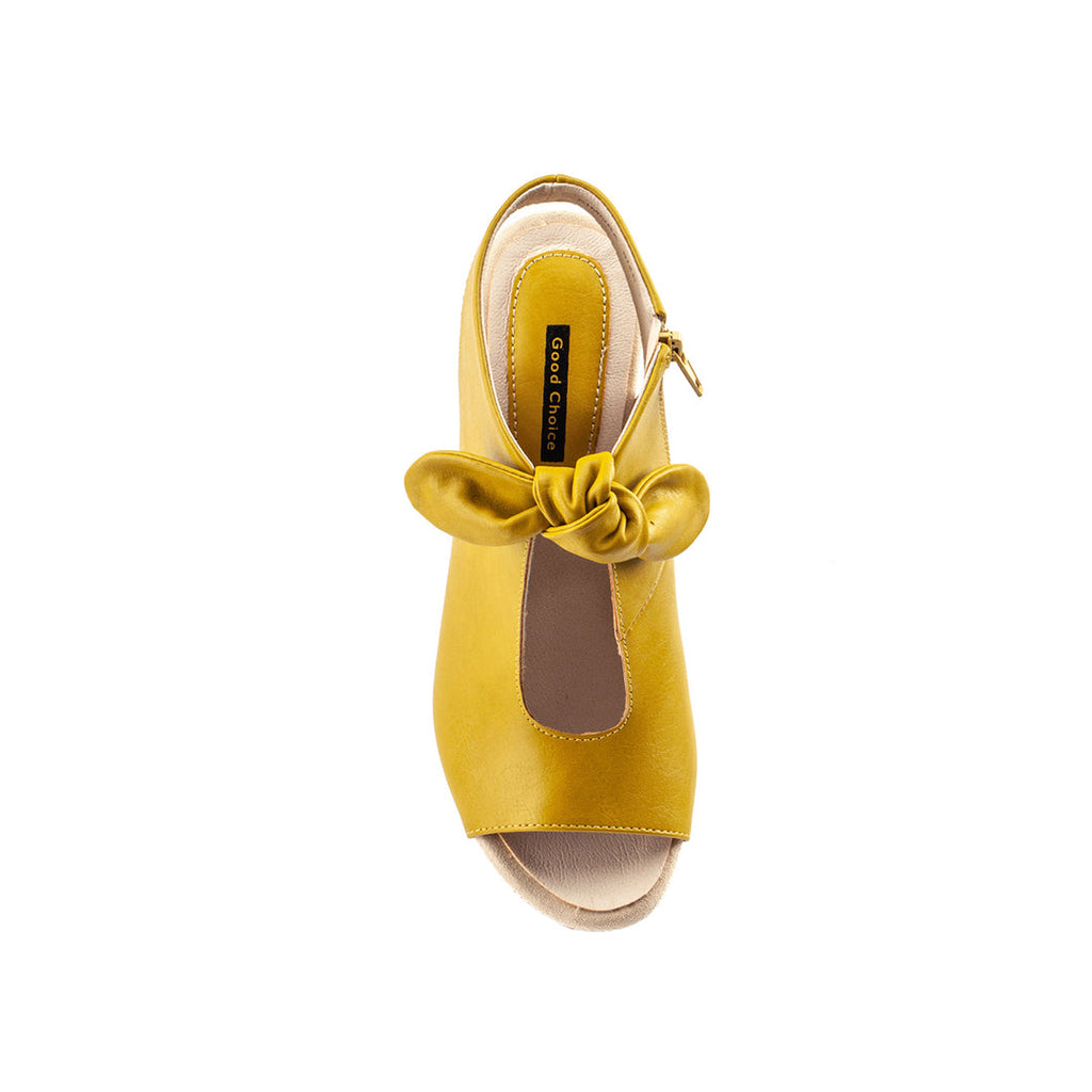 Women's Kimora Yellow Heeled Sandals
