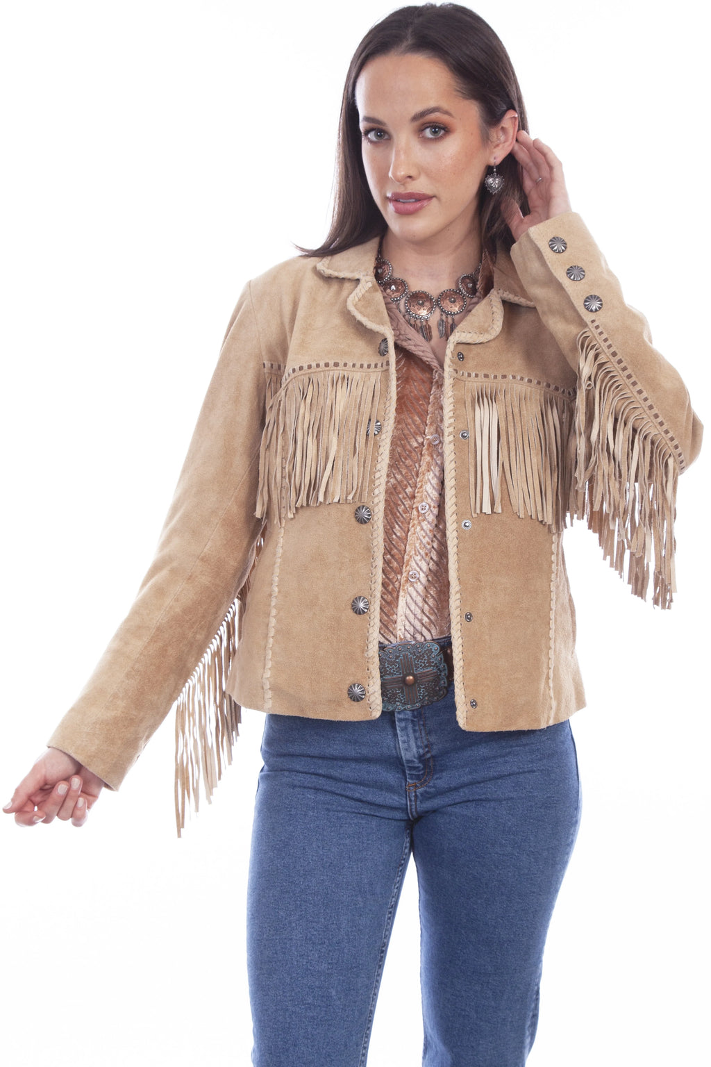 Scully Vintage Fringe - Women's Leather Jacket