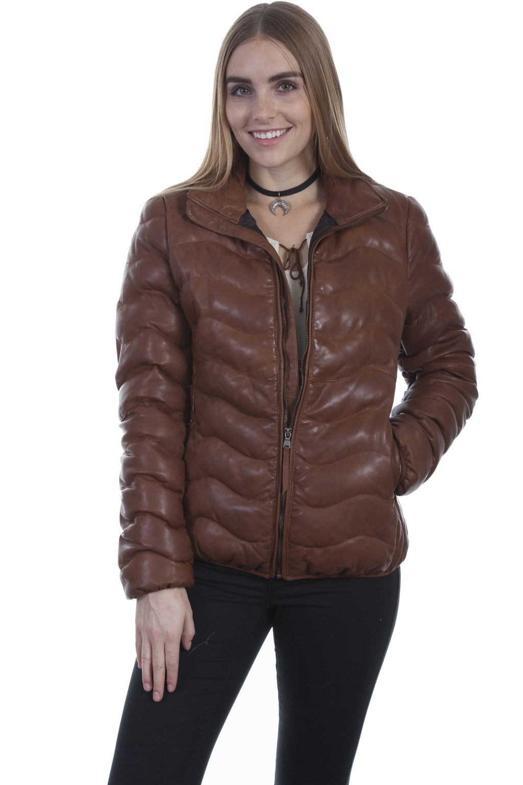 Scully Ribbed - Women's Leather Jacket
