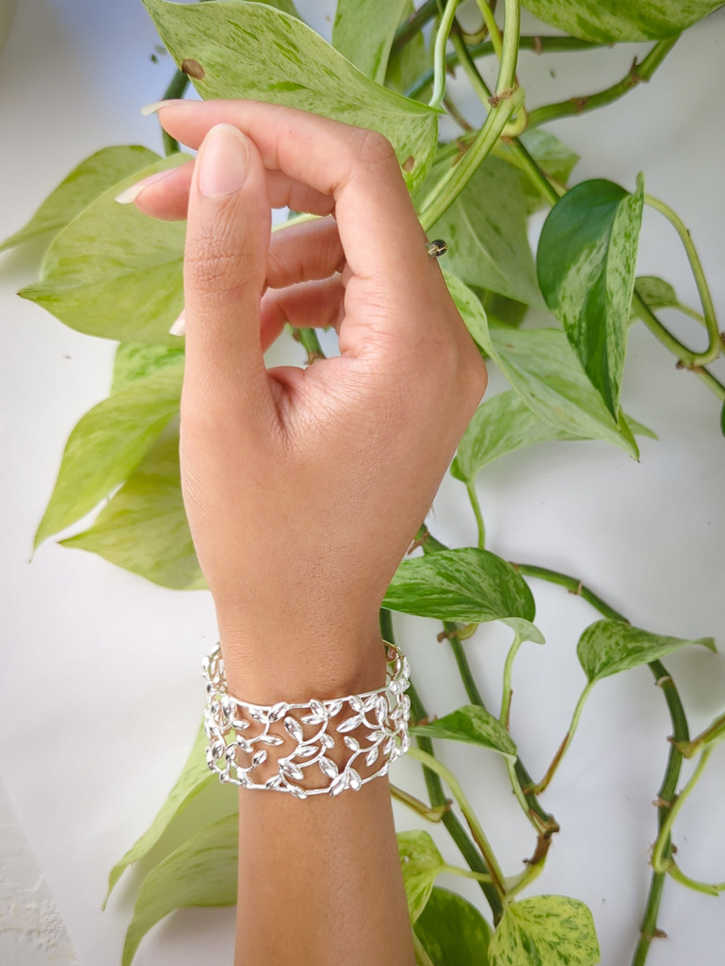 Olive Leaf Cuff Bracelet
