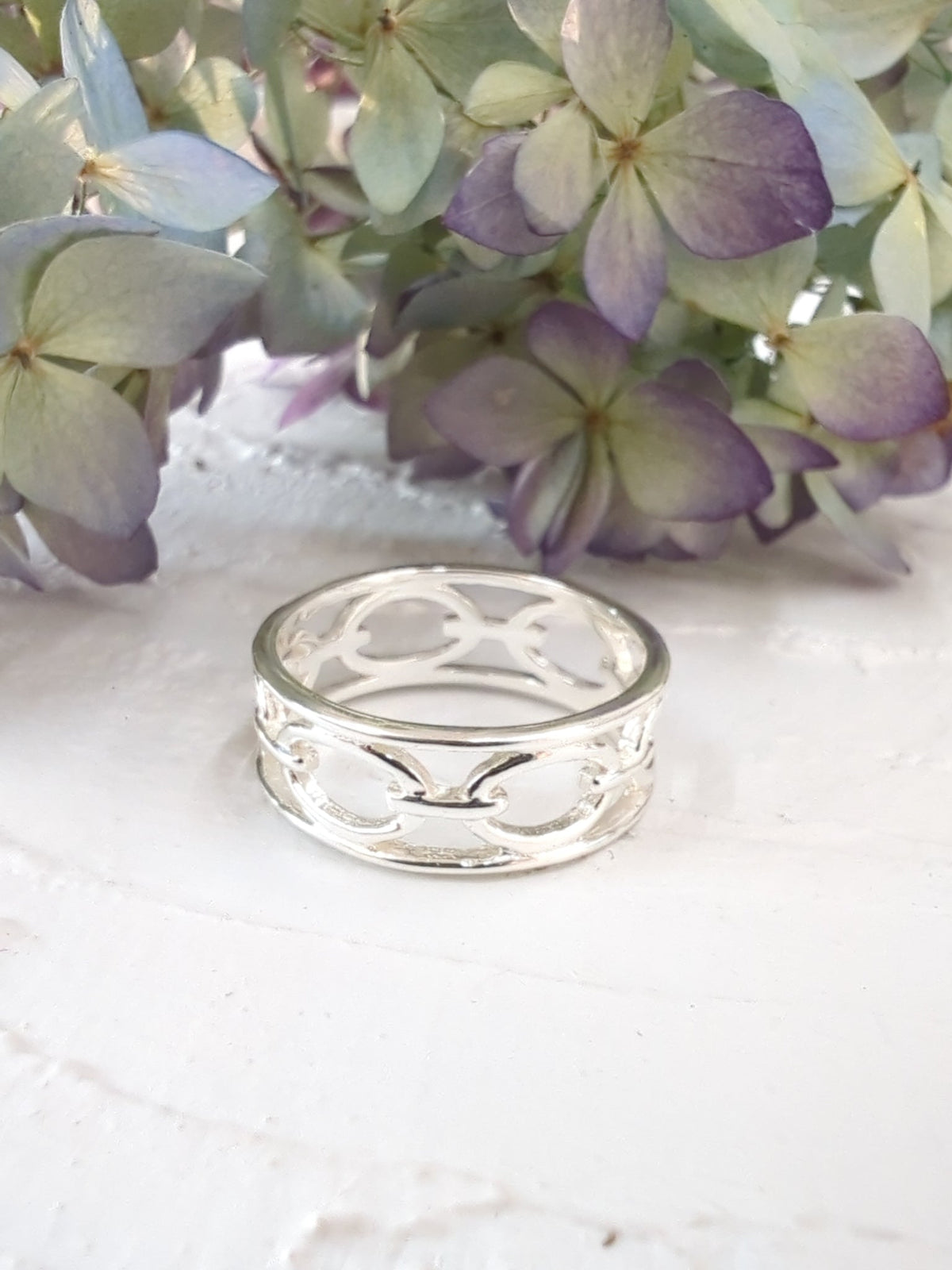 Chain Link Band Ring