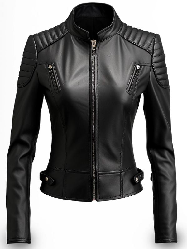 Lucinda Black Leather Stylish Jacket
