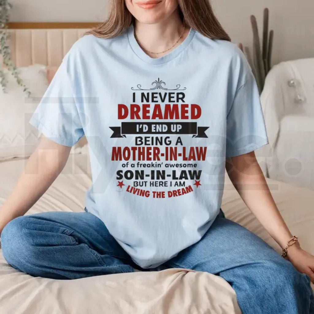 "Lucky Mother-In-Law" – Funny Family Appreciation Graphic Top