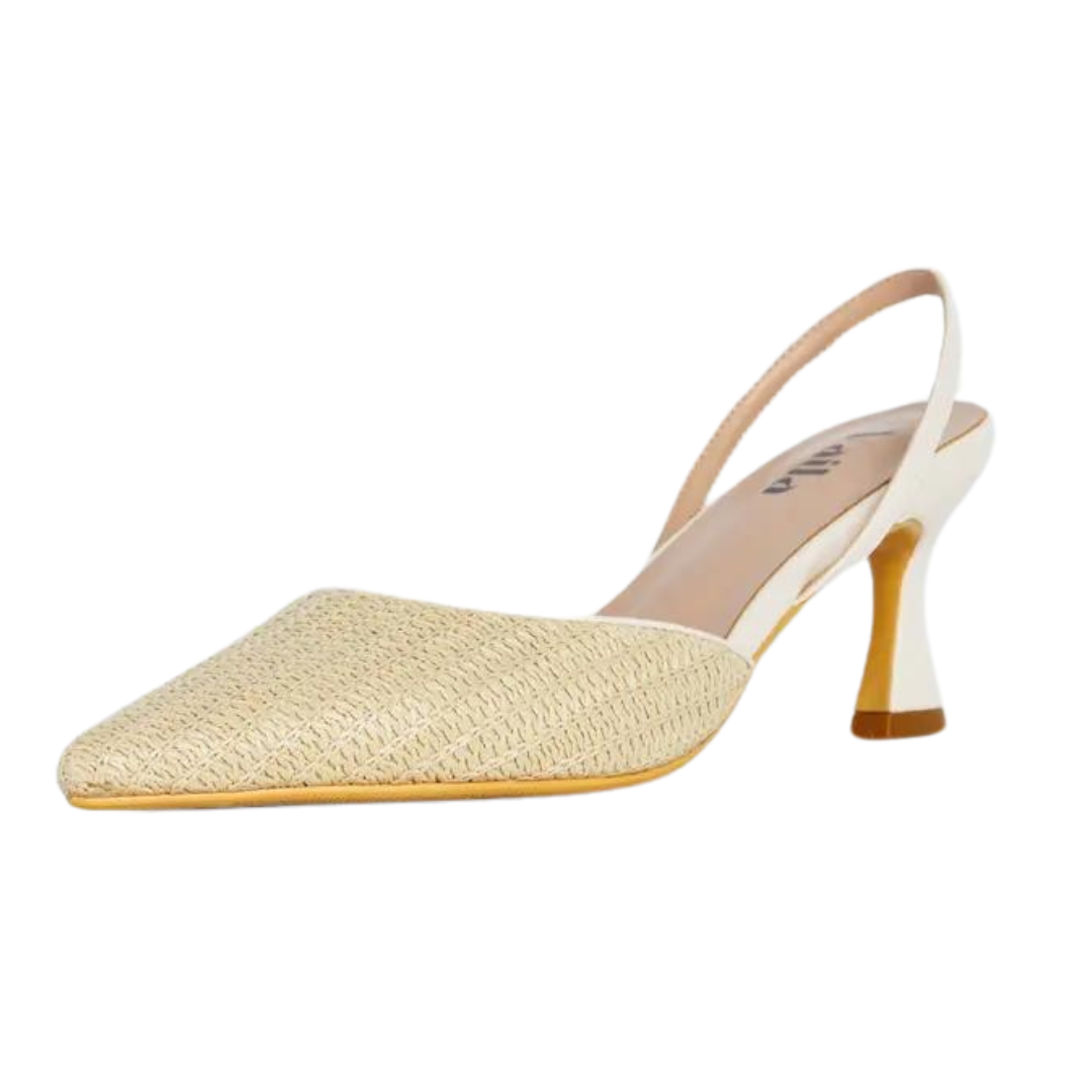 Lynn Slingback Pumps Beige