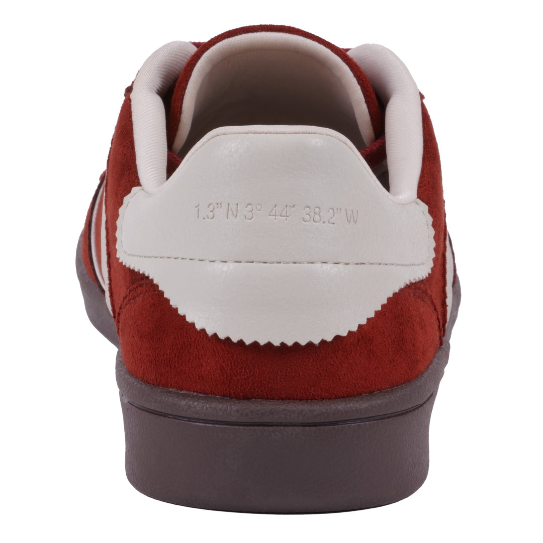 Women's Milan Chocolate Suede Lace Up Sneaker