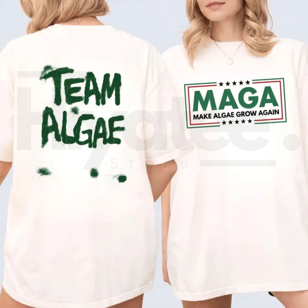 Make Algae Great Again T-Shirt – Funny Green New Deal Parody Environmental Graphic Tee