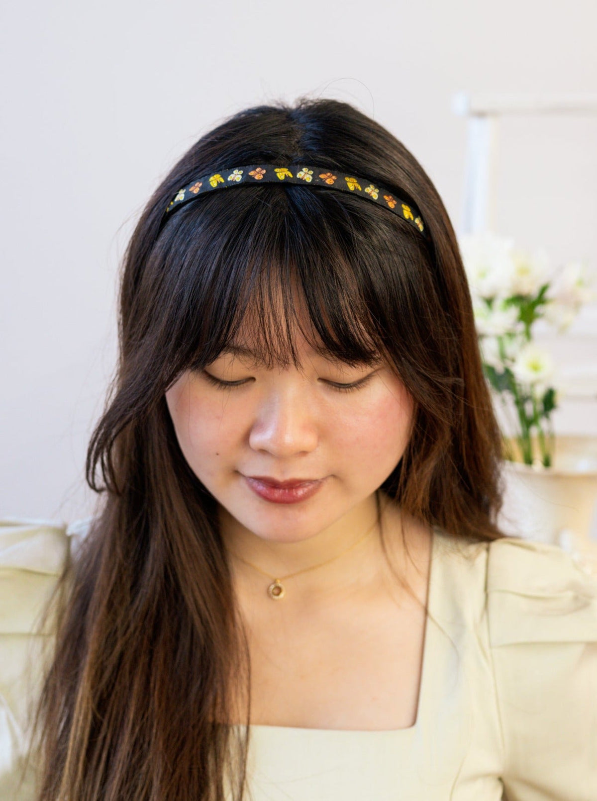 Mariposa Tiny Butterflies Skinny Headband