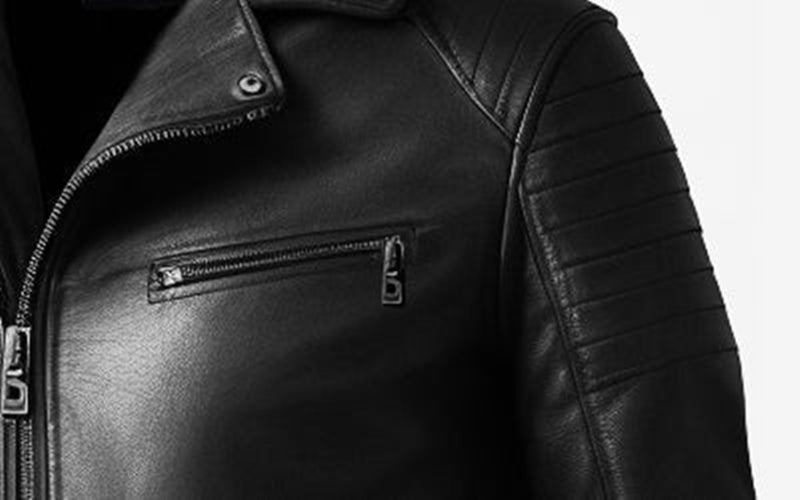 Martin Men's Black Leather Motorcycle Jacket