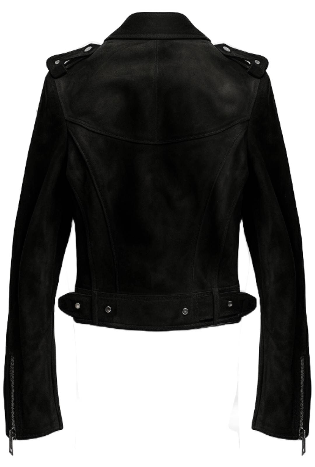 Men's Black Suede Biker Jacket