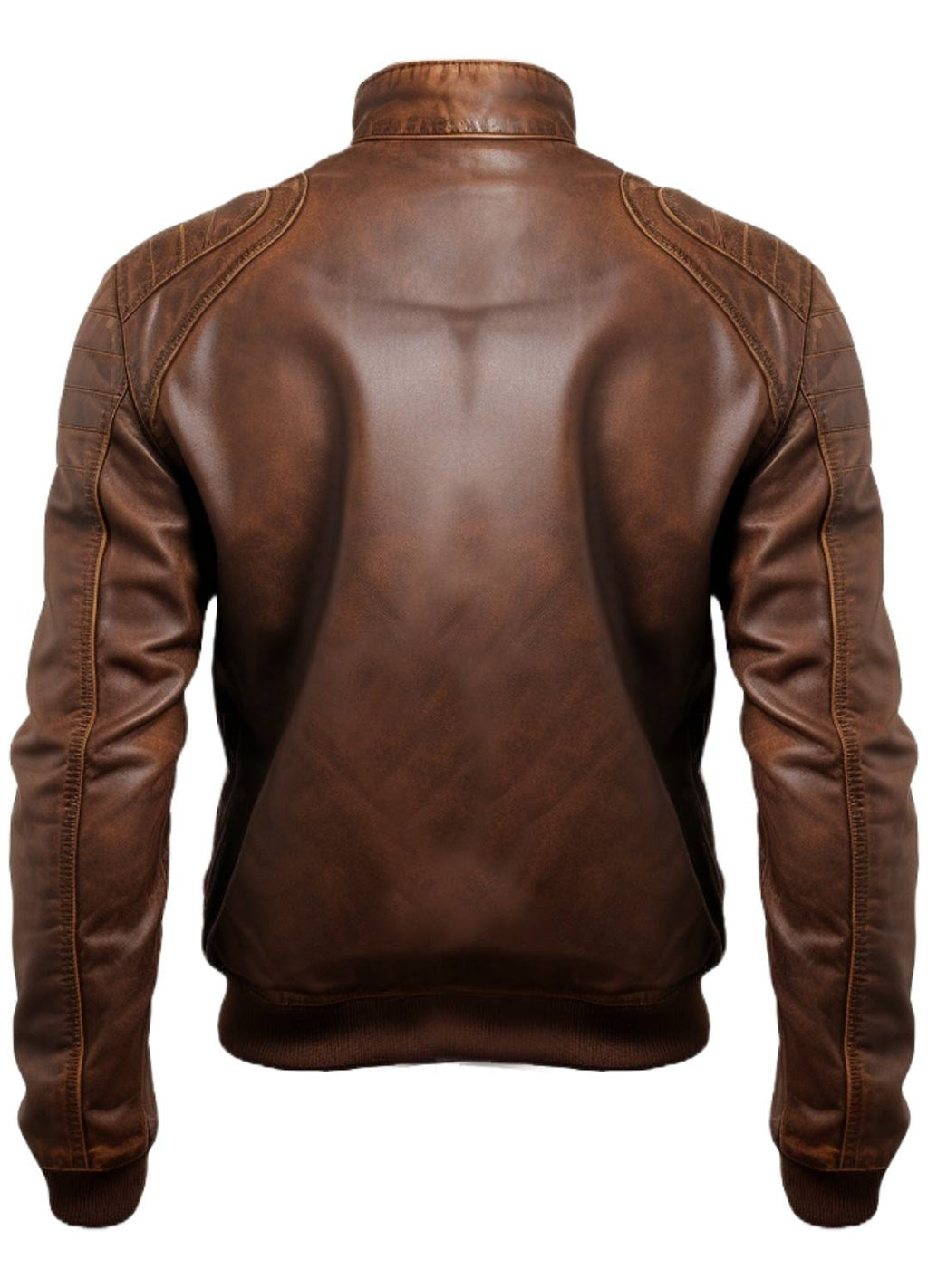 Men's Brown Jordan Leather Bomber Jacket