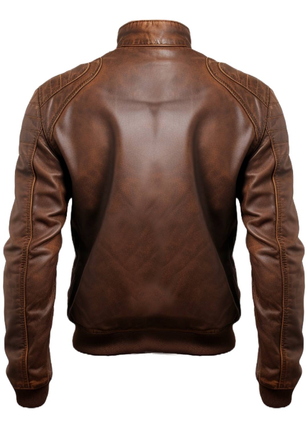 Men's Brown Jordan Leather Bomber Jacket
